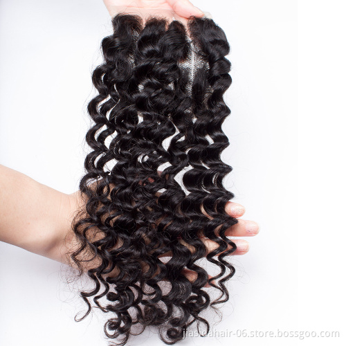 Wet and Wavy Human Hair HD Lace Closure 4x4 Wholesale 10a Brazilian Cuticle Aligned Raw Virgin Hair